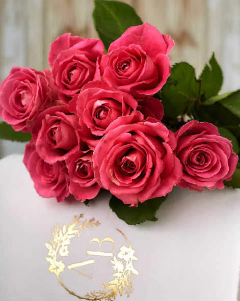 Ramo de rosas fucsia